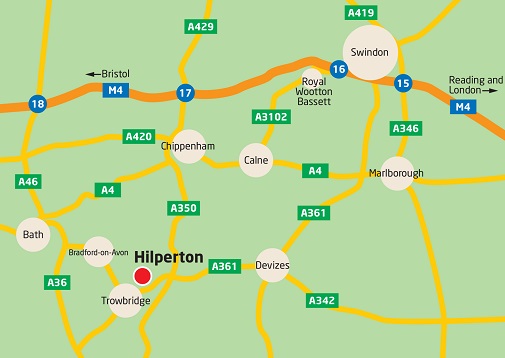 Hilperton WiderArea Map