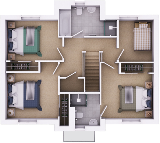 The Edington first floorplan