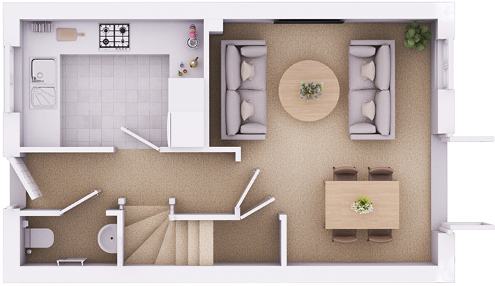 The Grafton ground floor plan