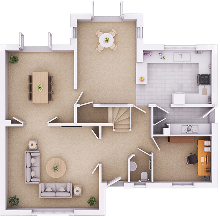 The Durrington ground floor plan