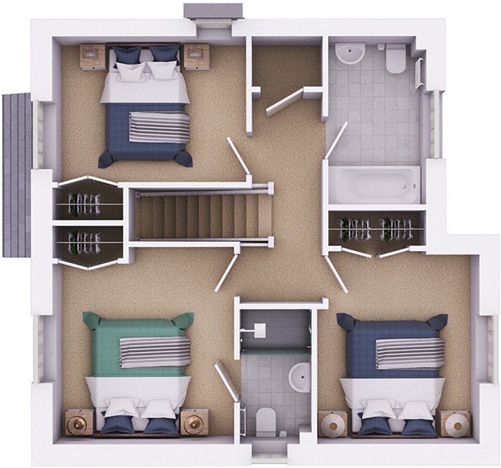 The Milbourne first floor plan