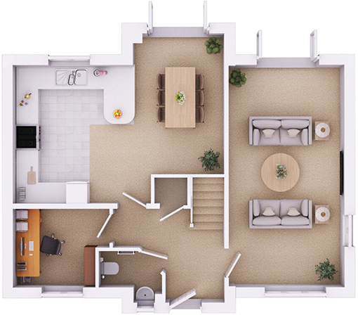 The Grafton ground floor plan