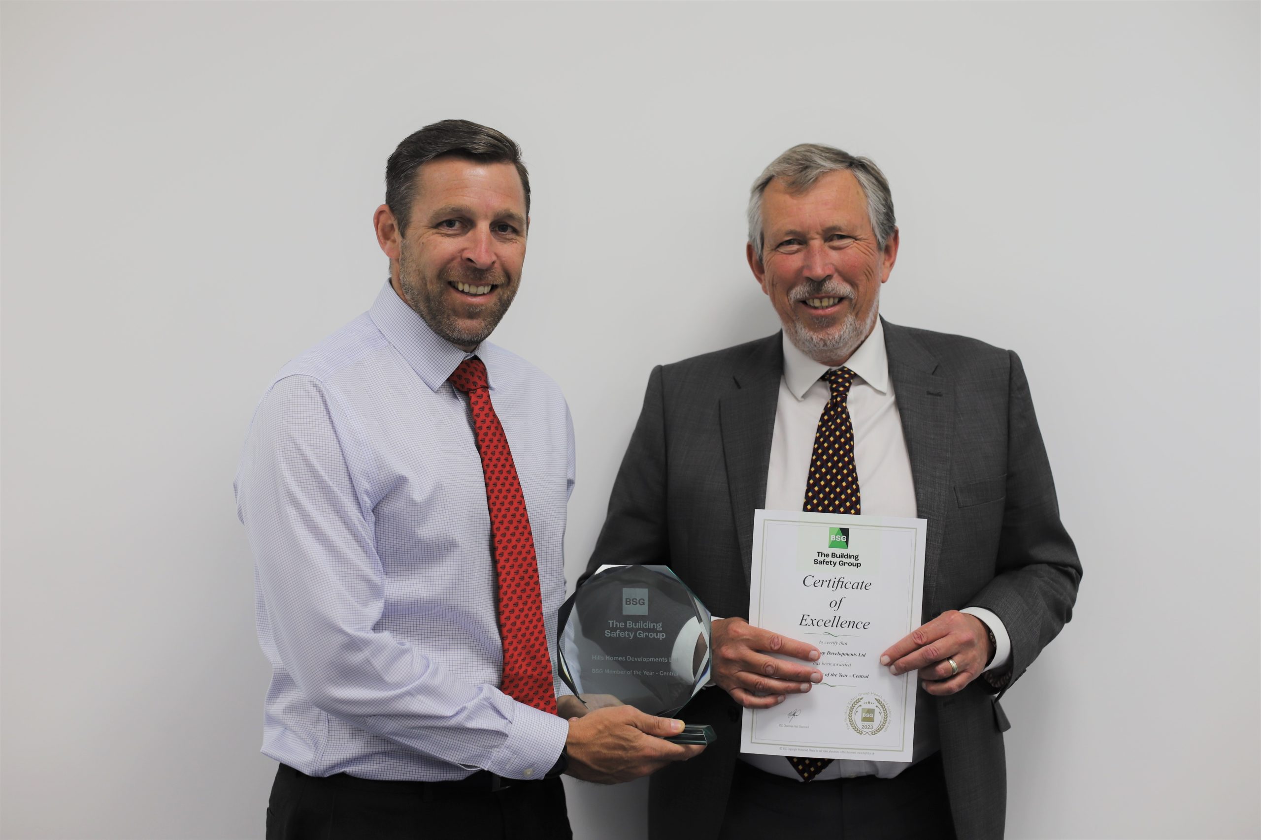 Hills Homes Wins Building Safety Group Health & Safety Award